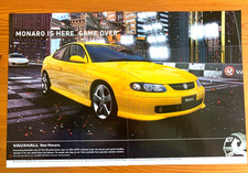 VAUXHALL MONARO 5.7 V8 - FRAMEABLE COLLECTIBLE ORIGINAL CLASSIC CAR ADVERT