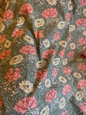 A Pair of Handmade Sanderson Chrysanthemum Minor Lined Curtains William Morris