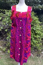 Vintage Kai Sportswear 70’s Dress Knee Length Sleeveless Sz L