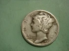 1937 P  Mercury Dime - Fine cond  , actual coin in photo