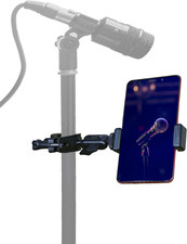 Phone Holder for Mic Stand Clamp for Music Microphone Stand Smartphone Mount ...