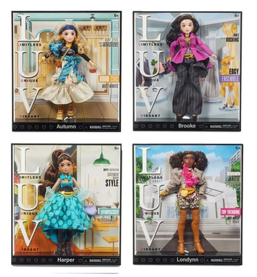 LUV Premium Fashion Doll 4-Pack: Autumn, Brooke, Harper, Londynn