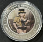 Rare 2022 6 Oz .999 Silver 4 Queens Hotel & Casino Sexy Halloween Ringleader!!