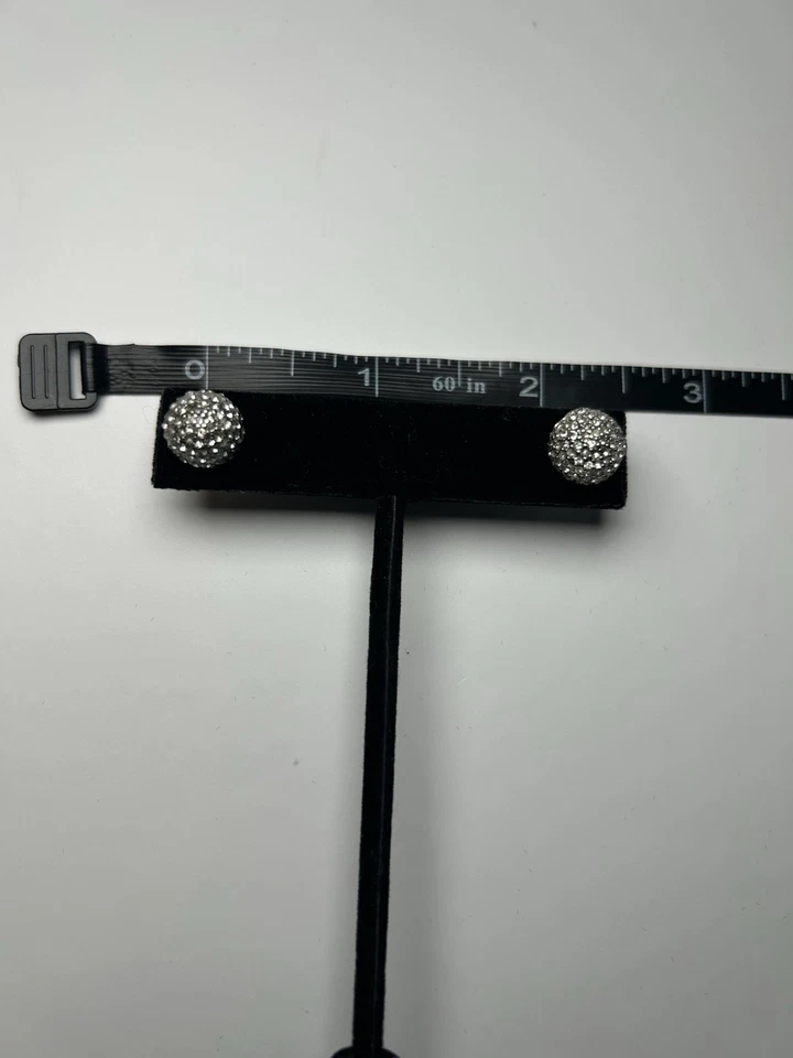 Aretes Michael Kors cristal pavé - tono plata Foto 4 de 4