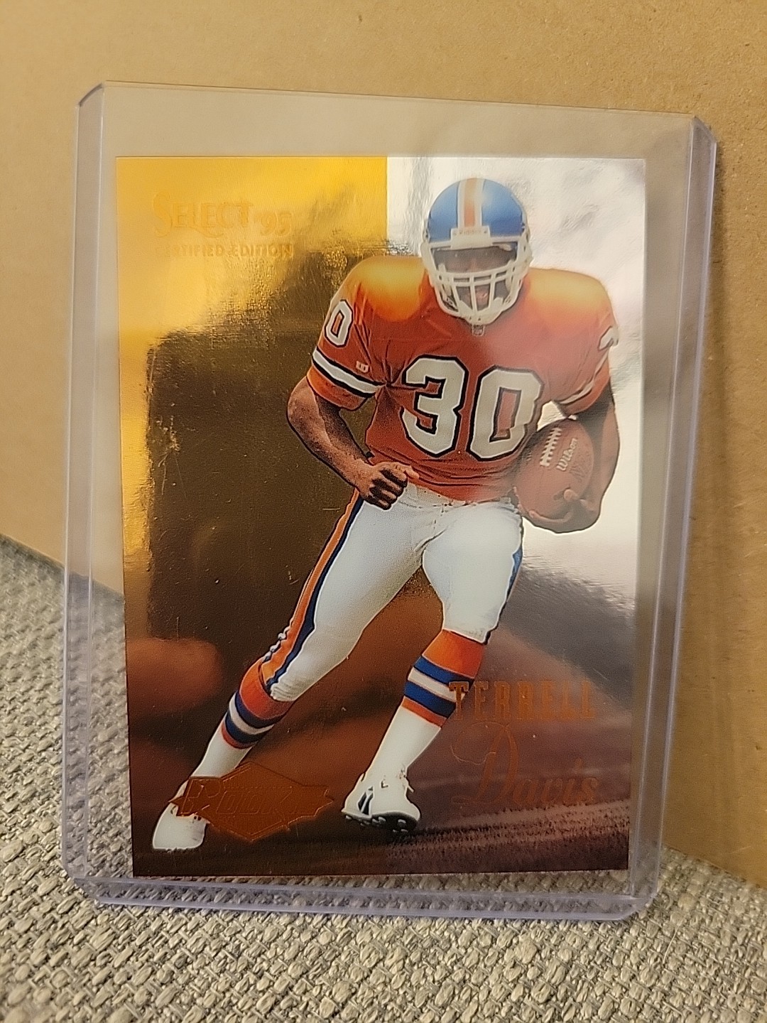 1995 Pinnacle Select Certified #126 - Terrell Davis Rookie RC - Denver Broncos