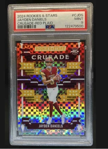 2024 Panini Rookies & Stars - Crusade Jayden Daniels #C-JDS Red Plaid (RC)