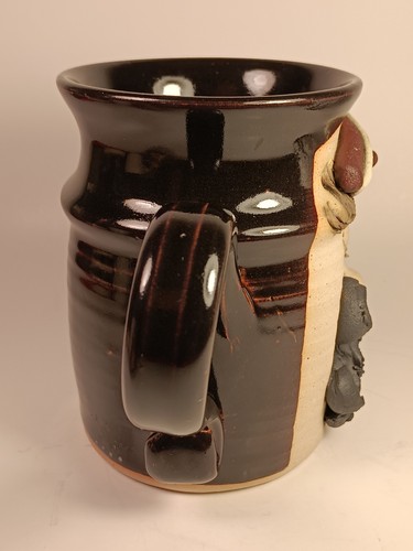Stoneware 3D Clay Mustache Face Dentist Mug Cup - Picture 4 of 8