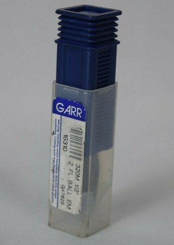 Garr Drill Bit 320M 1/2" 2 Flute Ball End Mill Series 16310 G47625 - Picture 2 of 2