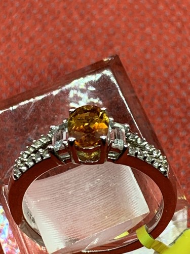 Serra Gaucha Citrine with Topaz Ring-Very Pretty - Picture 2 of 7