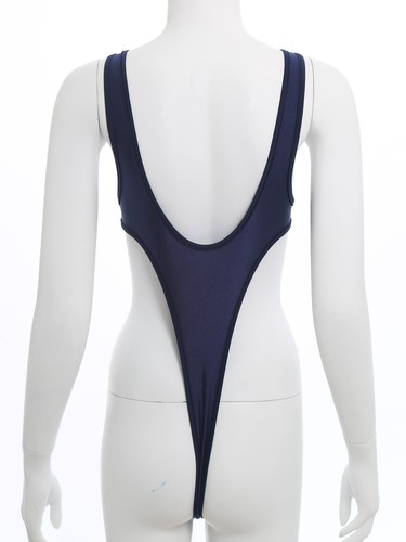 Women Sheer Mesh One Piece Swimsuit See Through Monokini High Cut Bodysuit Sexy - Picture 86 of 93