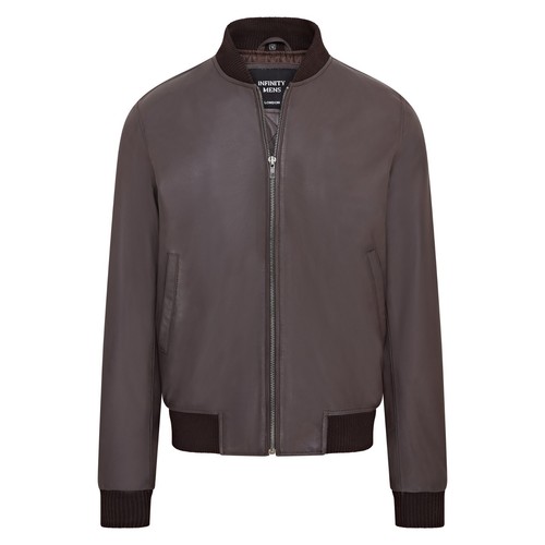 Men's Varsity Leather Bomber Jacket Casual 100% Soft Lamb Nappa MA-1 - Picture 19 of 26
