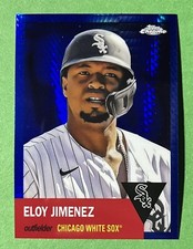 2022 Topps Chrome Platinum Anniversary Eloy Jimenez Blue Prism Refractor #230