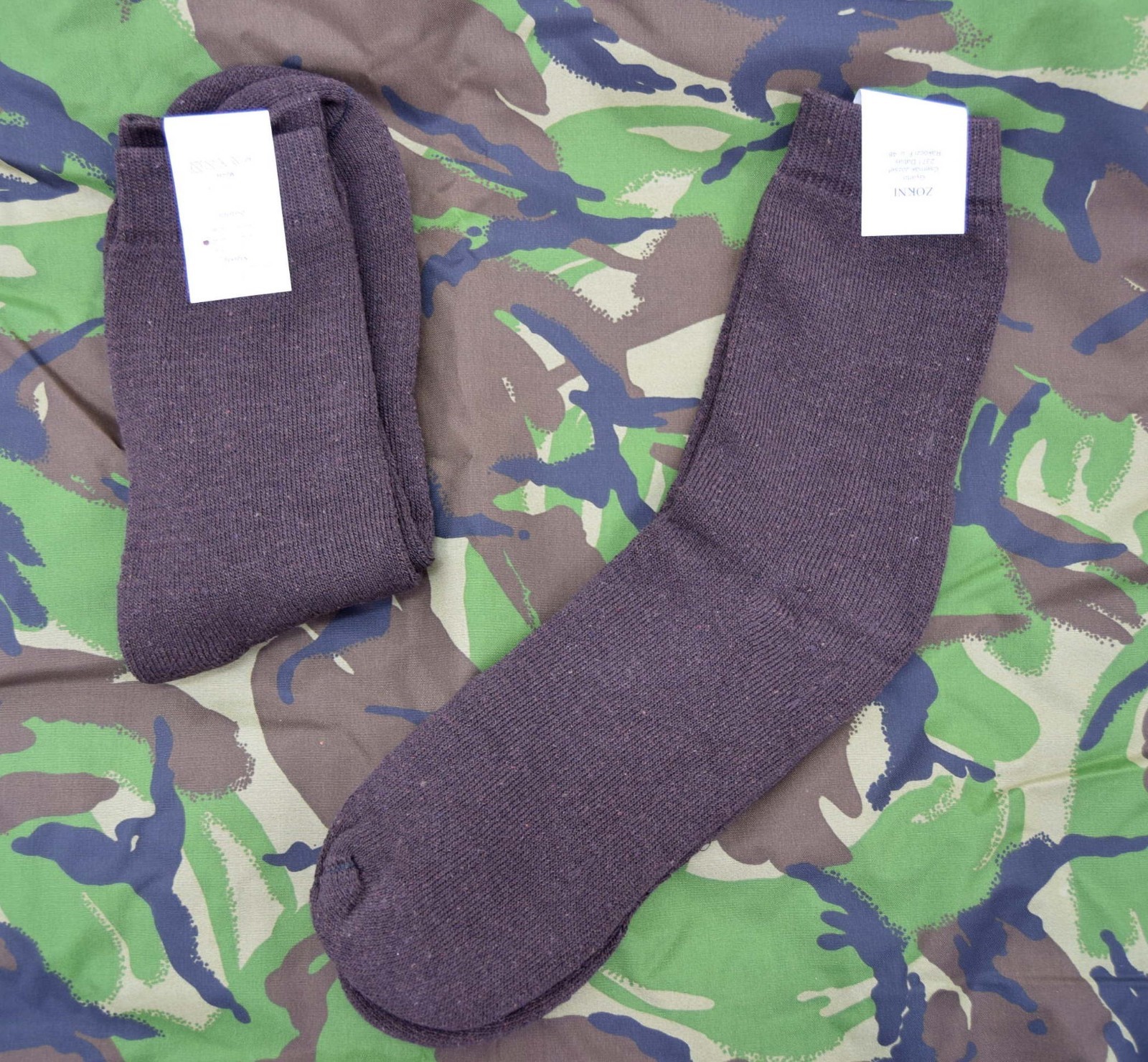 2 x Pairs NEW Hungarian Military Socks 3 Colours Army Boot Sock