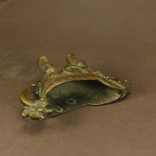 Antique Chinese Bronze Hand Made engraved Dragon Wine Cups Tea Cups - Picture 5 of 11