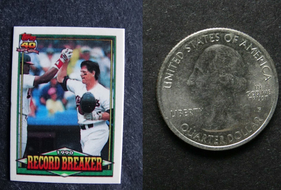 1991 Topps Micro Mini Baseball Cards Complete your Set You U Pick List 1-200 - Image 2 of 2