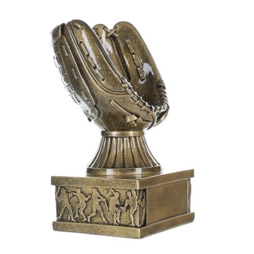 Baseball Trophäe, Action Podest - Baseballhandschuh mit individueller Gravur Award - 6. In. - Bild 7 von 8