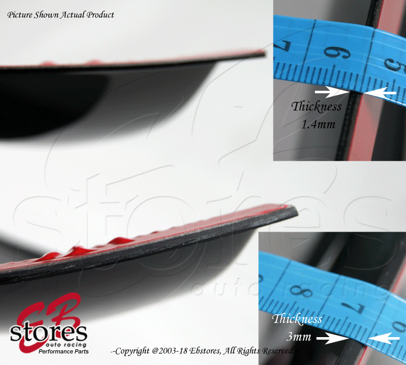 Smoke Tinted 3mm Sunroof Moonroof Wind Visor 980mm 38.5" For 201115