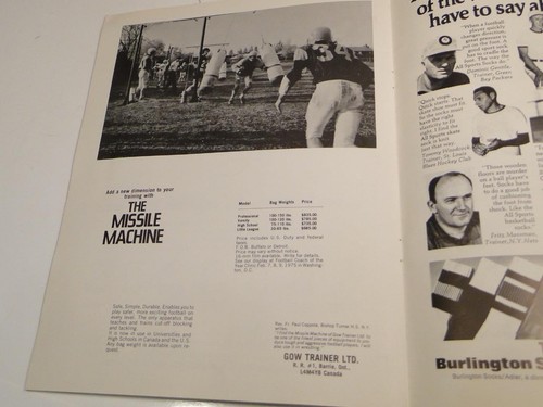 1975 Scholastic Coach Football Clinic - Ray Wietacha NY Giants Program - Picture 2 of 5