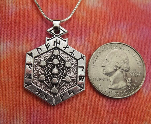 Collar Armanen Runas, Guido von List 18 Futharkh Futhark Dije Joven Futhark Colgante - Imagen 2 de 7