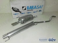 Imasaf Auspuffset Mitteltopf+Endtopf für Opel Astra H Sport 1.8+GTC 2004-2010