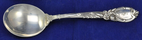 Antique Reed and Barton La Parisienne Sterling Place Gumbo Soup Spoon 1902 - Foto 1 di 5