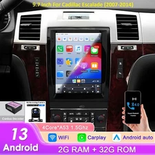 9.7" For Cadillac Escalade 2007-2014 Car Radio Stereo GPS Navi Carplay Camera BT