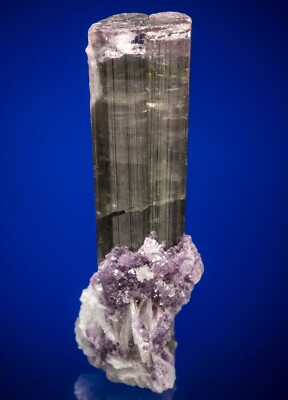 Elbaite, Lepidolite, Albite, Stewart Mine, Pala, California Harris coll 1807-F12