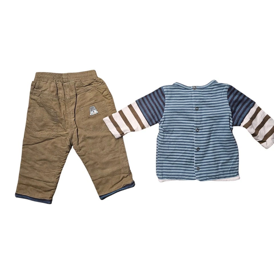 Set Designer Per Bambino Dolce Pantaloni Maglietta Taglia 3M 56 62 Catimini - Immagine 3 di 3