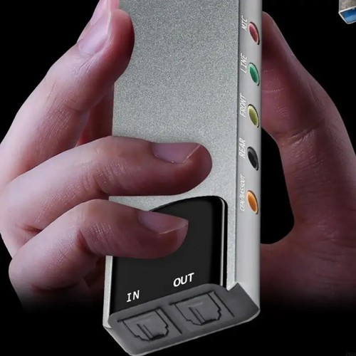 Interfaces Sonores USB Carte Son Externe avec Microphones In, Line In, SPDIF - Photo 8/26