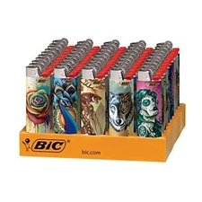 BIC Special Edition Tattoos Series Lighters, 50-Count Tray Design May Vary