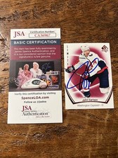 John Carlson IP Signed UD SP Authentic Card JSA Coa Capitals Autographed