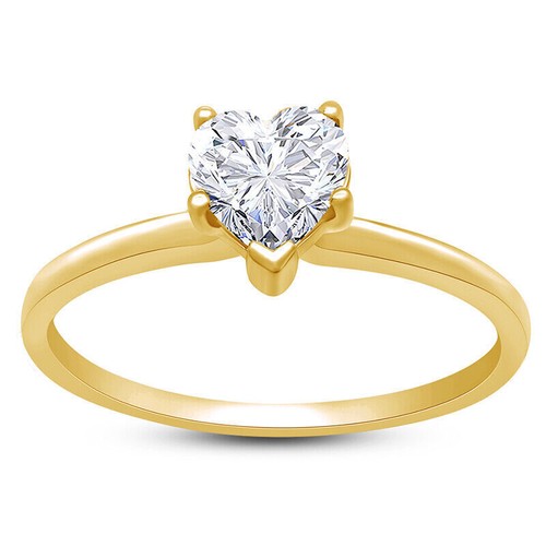 1/2 Ct Shape Solitaire Engagement Wedding Promise Ring 10K Gold - Picture 15 of 15