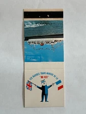 Matchbook Cover SNCF Ferry England to France Les Navires Trans-Manche Chantilly
