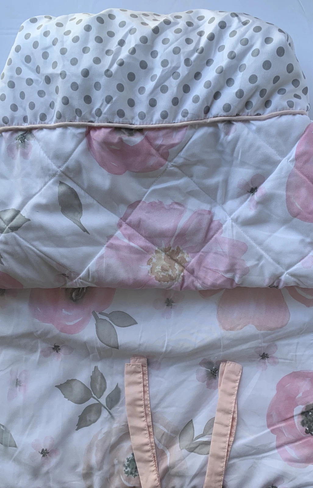 Sweet Jojo Designs Watercolor Floral 2 Piece Crib Bedding in Pink/White