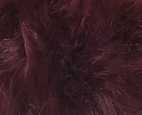 Fourrure Câlin Cheveux Longs Tissu Tapis Couverture Couleur NB4645 Rouge Braun - Photo 1/2