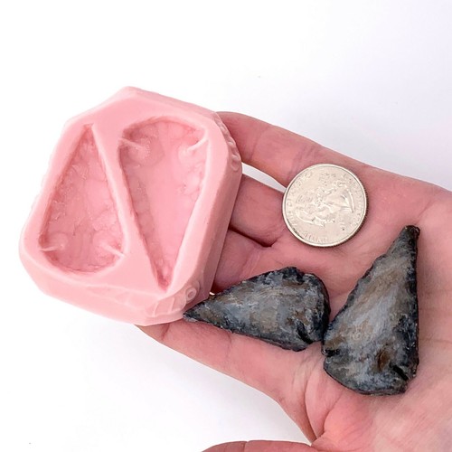 Molde de punta de flecha de silicona - Arcilla polimérica, arcilla metálica, resina - Seguro para alimentos (977) - Imagen 9 de 10
