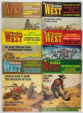 Golden West, Complete Vol. 5, 1968-1969, Vintage Western History, Pulp, Lot of 6