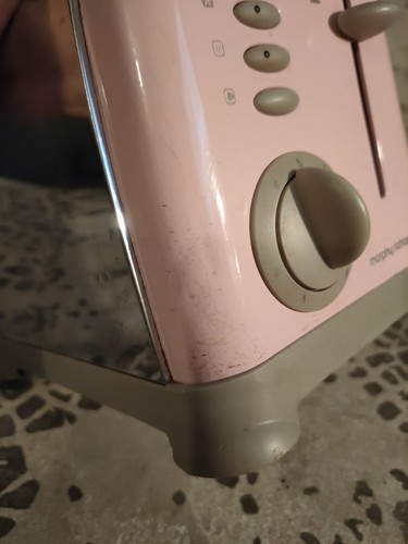 Stainless Steel And Pink Two Slice Toaster by Morphy Richards 44065 - Picture 2 of 7