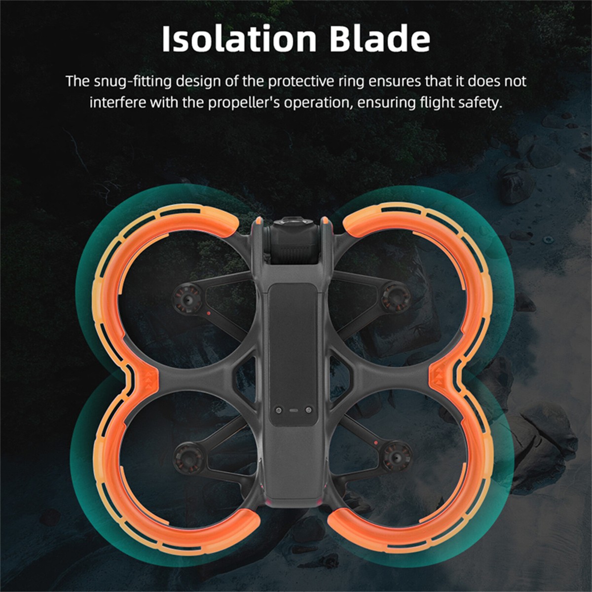Propellerschutz Für DJI Avata 2 Drohne - Schwarzer Anti-Kollisionsring Aus TPU