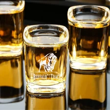 Custom Engraved Buffalo Trace Shot Glass – 2.2 oz Capacity NEW