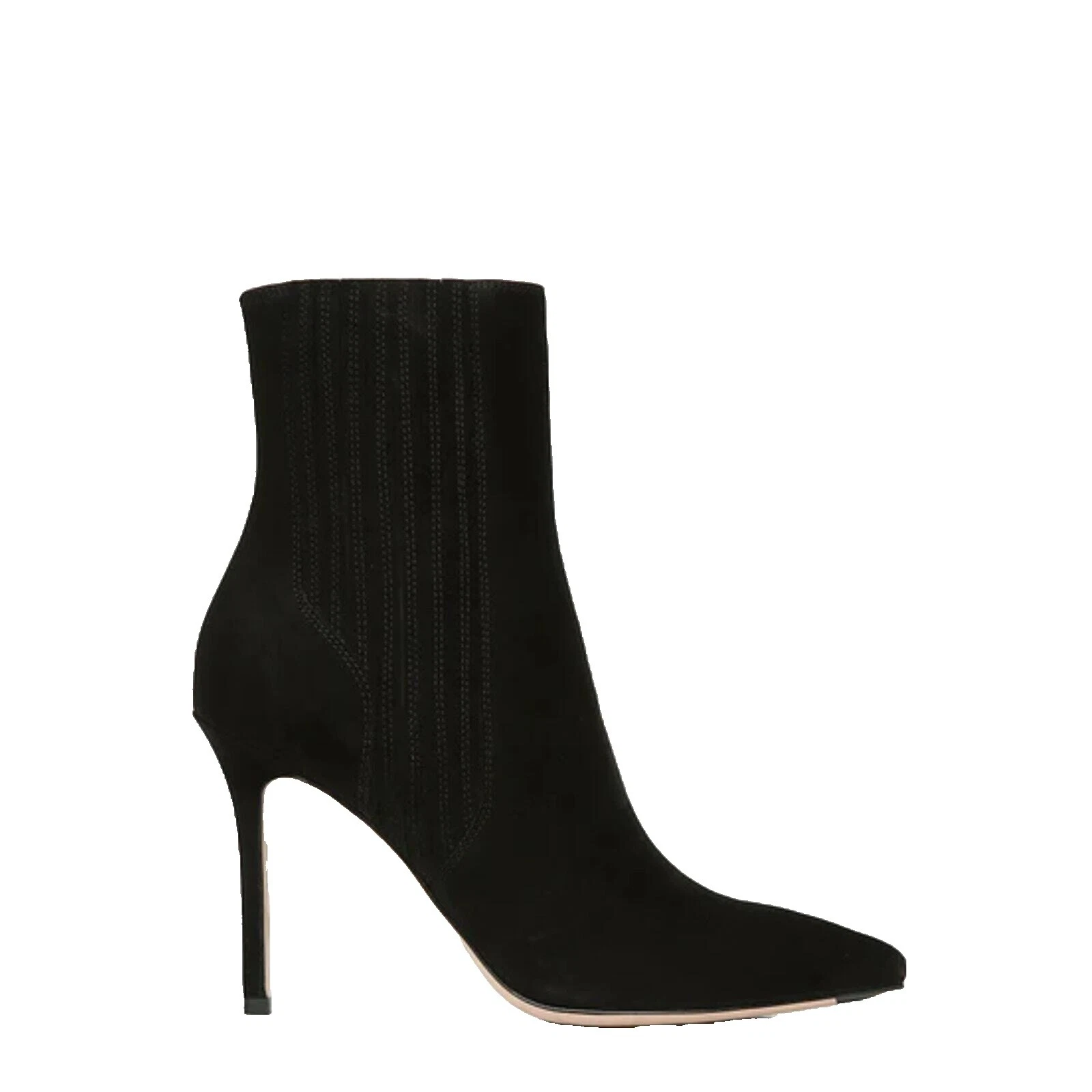 Embroidered Suede Upper Boots for Women