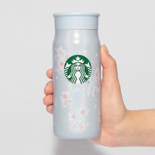 Starbucks Japan SAKURA2025 Stainless Steel Bottle Pale Blue 355ml - Picture 6 of 8