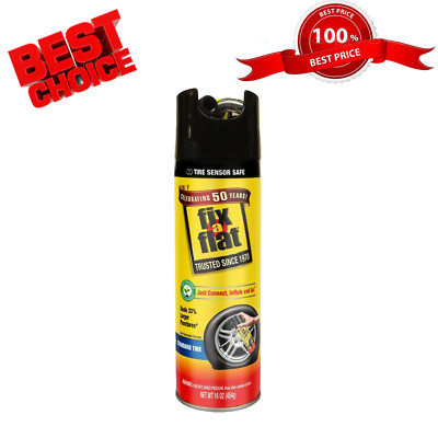 2Pk Fix-A-Flat Aerosol Emergency Flat Tire Repair & Inflator Standard Tires 16oz