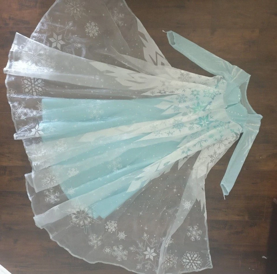 DISFRAZ Y CORONA PERSIGUIENDO LUCIÉRNAGAS 7-8 AZUL DISNEY ULTIMATE FROZEN ELSA Foto 4 de 4