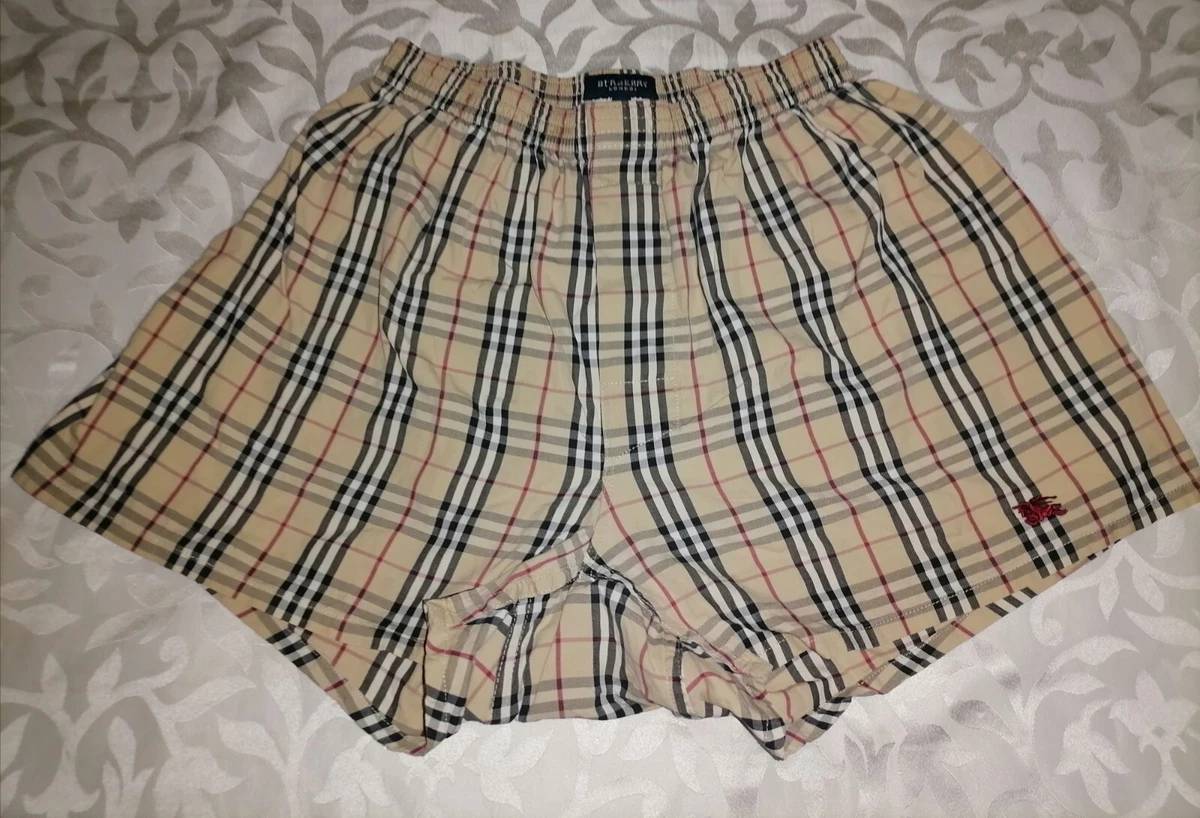 BURBERRY LONDON BOXER SHORT NOVA CHECK SIZE M