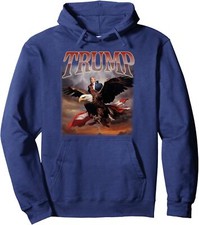 Donald Trump Eagle USA President 2024 Take America Unisex Hooded Sweatshirt