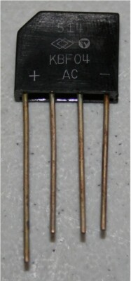 (LOT OF 2) KBF04 BRIDGE RECTIFIER 2.5A 400 VOLT NOS RECTIFIERS