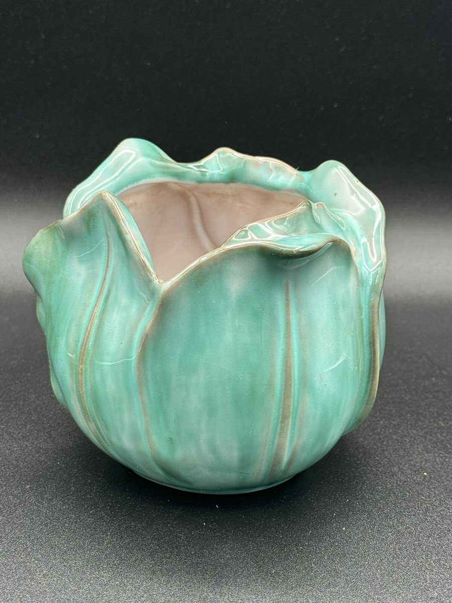 Vintage Stangl Art Pottery Green Tulip Vase Planter 1878/ S USA | eBay