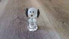 COLLECTIBLE CRYSTAL DOG 2 1/4 INCH TALL