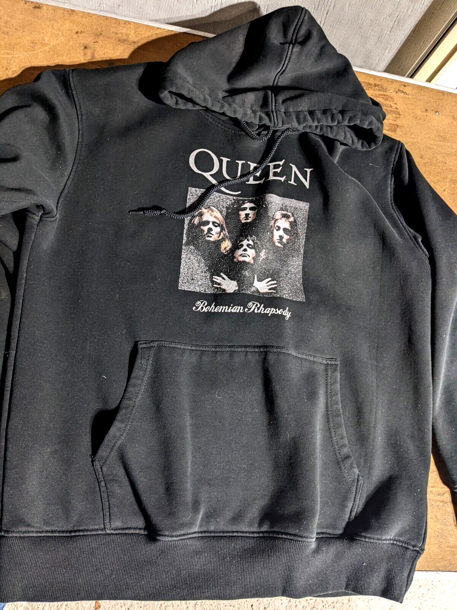 Queen Bohemian Rhapsody Unisex Long Sleeve Hoodie Black Large